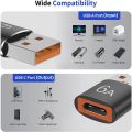 USB to Type-C Adapter and Type-C to USB Otg USB C Otg USB Usb-C Male Adapter Type C to USB to Type-C Adapter 3.1 a Female Data Converter Adapter Type C to USB Adapter Otg. 