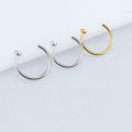 3Pcs 20G Fake Nose Rings for Women Men, 316L Stainless Steel Clip On Nose Ring Non Piercing Nose Piercing Jewelry Faux Nose Stud. 