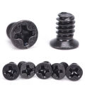 100PCS/Set  3.5" Hard Drive HDD Tray Computer Chassis Disk Black Screw For PC. 