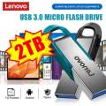 Lenovo 2TB USB3.0 Pen Drive 1TB Metal High Speed Flash Disk 512 256 128GB Usb Memory Stick Pendrive For PC/Laptop/Ps4 Controler. 