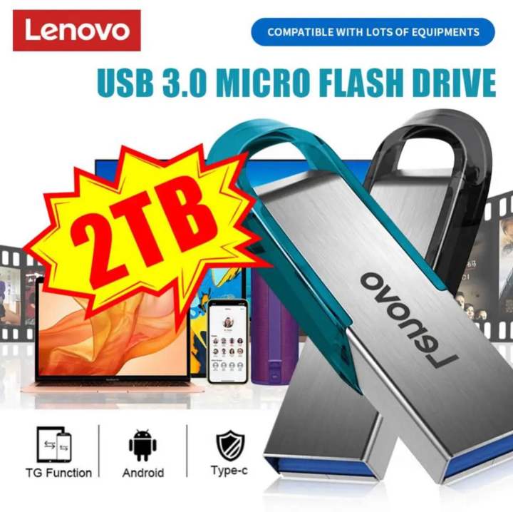 Lenovo%202TB%20USB3.0%20Pen%20Drive%201TB%20Metal%20High%20Speed%20Flash%20Disk%20512%20256%20128GB%20Usb%20Memory%20Stick%20Pendrive%20For%20PC/Laptop/Ps4%20Controler%20-%20Image%205