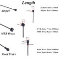 Chooee Bike Cable Teflon - Fit Road/MTB/BMX Bikes, Smooth Brake & Shift Shifter Cables, Internal Line, Durable & Lightweight. 