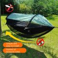 Hammock bottom mosquito net cover, outdoor hammock detachable mosquito net, camping hammock quick-setup mosquito screen. 