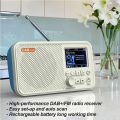 C10 Radio 2.4 inch LCD Screen Alarm Clock Radio DAB DAB+ FM BT MP3 Player Portable Radio Broadcasting Radio Supports TF Card. 