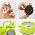 Portable Mini Alarm Clock Retro Round Number Clock Double Bell Desk Table.