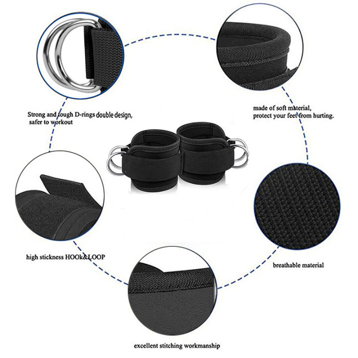 2PCS%20Ankle%20Straps%20Cable%20Double%20D-Ring%20Ankle%20Cuffs%20For%20Gym%20Workouts%20Glutes%20Legs%20Strength%20Extensions%20Training%20Brace%20Support%20Sport%20-%20Image%205