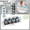 4-Button Fingertip Keyboard Keychain RGB Keyboard Fidget Toy With Lights For Stress Relief Decompression Calming Amagi. 