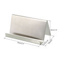 1/2Pcs Business Card Holder Brushed 304 Stainless Steel Desktop Name Cards Display Stand for Office Desk. 