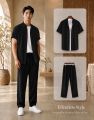 Summer Breeze Collection: Men's Stylish Breathable Half-Sleeve Shirt & Trouser – Lightweight Comfort for Hot Days!. 