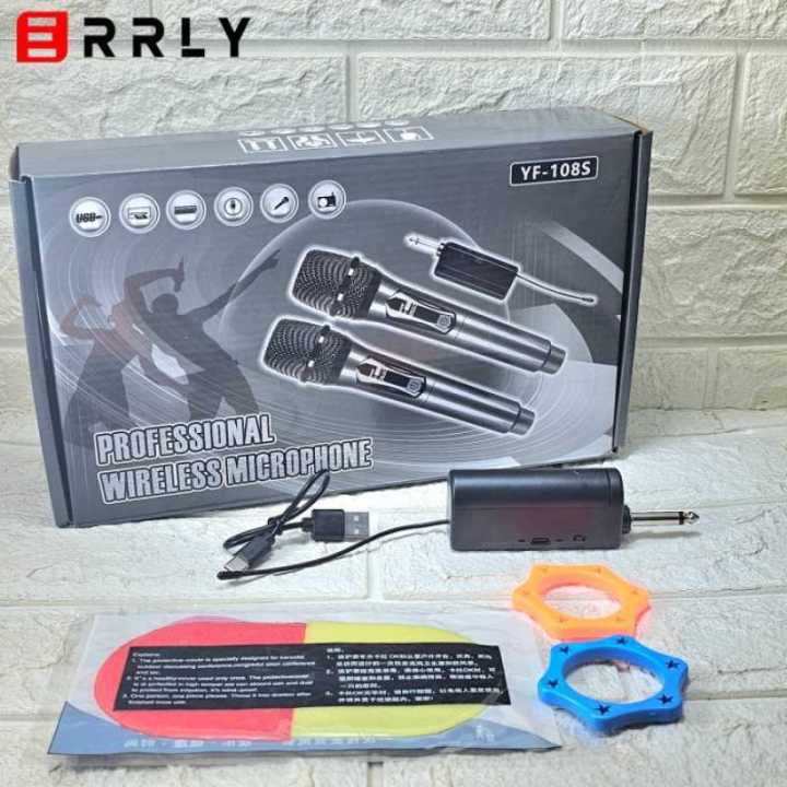 ERRLY%20YF-108S%20Dual%20Professional%20Handheld%20Wireless%20(UHF)%20Microphone%20with%20Digital%20LED%20Display.%20-%20Image%202