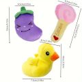 10pcs Pet Teething Toys Puppy Chew Toys Puppy Teething Toys Stuffed Plush Puppy Dog Toys Squeaky Fruits Vegetables Design Toy. 
