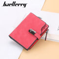 Baellerry Women Wallets Short Magnetic Buckle Top Quality Card Holder Female Purse Zipper Wallet For Women. 