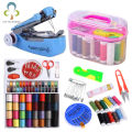 Portable Mini Manual Sewing Machine Portable Mini Travel PP Sewing Box Sewing Kits Set Cloth Fabric Handy Needlework Tool GYH. 