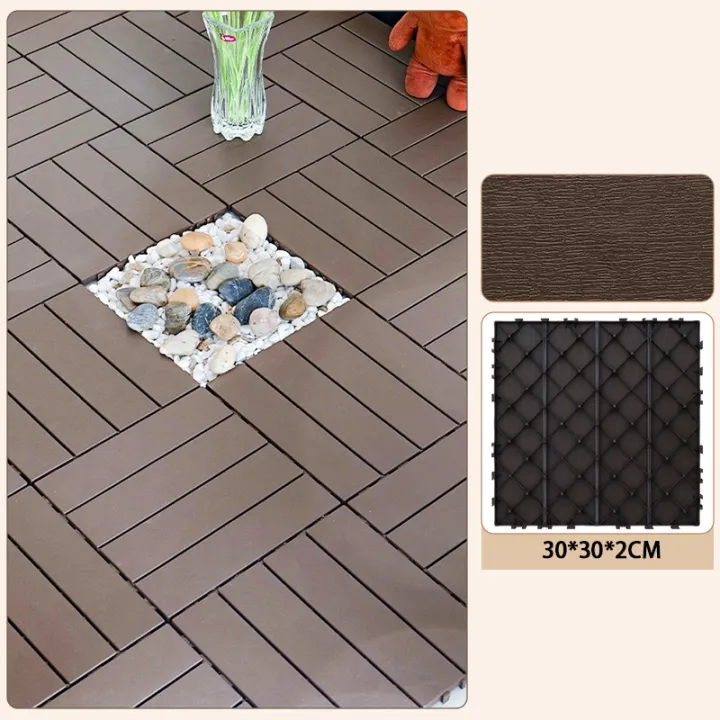 (New)%201Pcs%20Wood%20Plastic%20Flooring%20Splicing%20Waterproof%20Balcony%20Outdoor%20Balcony%20Flooring%20Kit,%20Durable%20and%20Easy%20To%20Clean%20-%20Image%207