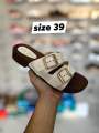 Women’s Adjustable Ankle Strap Slip-On Sandals – Comfortable Open-Toe Casual Summer Footwear. 