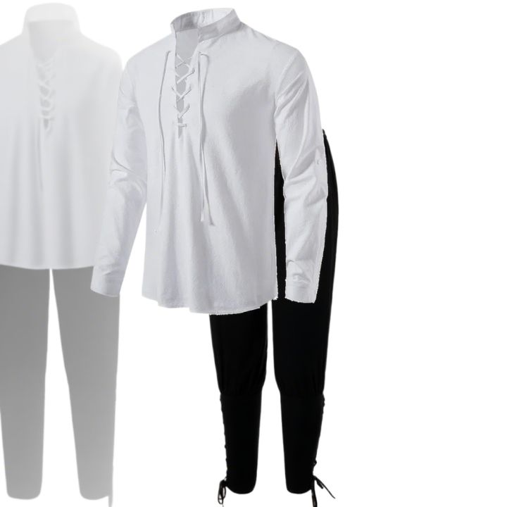 2Pcs%20Retro%20Vintage%20Medieval%20Renaissance%20Cosplay%20Costume%20Outfits%20Pirate%20Viking%20Halloween%20Casual%20Daily%20LARP%20Ren%20Faire%20Shirt%20Pants%20-%20Image%206