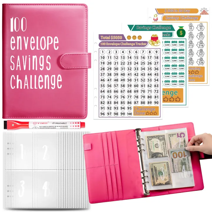 2024%20New100%20Envelope%20Savings%20Challenge%20Laser%20A5%20Loose-Leaf%20Binder%20Budget%20Binder%20With%20Cash%20Envelopes%20Money%20Organizer%20System%20-%20Image%208