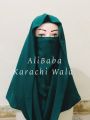 Beautiful Misri Hijab with Niqab and Cap premium Stuff Quality Hijab. 