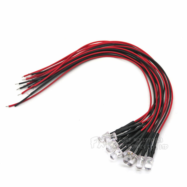 10PCS%20DC%203V%206V%2012V%2024V%20Pre%20Wired%205mm%20LED%20Light%20Lamp%20Bulb%20Prewired%20Emitting%20Diodes%20Transparent%20Yellow%20Blue%20Green%20White%20Red%20Orange%20-%20Image%203