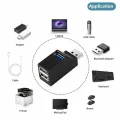 Usb 3.0 Extender Car Splitter Multi Port Usb 2.0 Laptop Office Multi Function Reading Usb Disk Charging Adapter One To Three. 