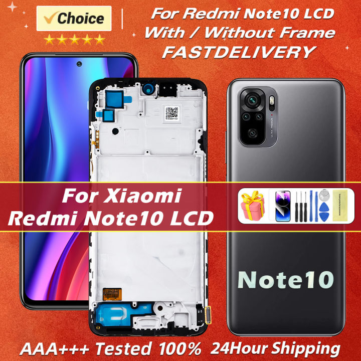 6.43" Super Amoled For Xiaomi Redmi Note 10 LCD Display With Touch Screen Digitizer Assembly For Redmi Note10S M2101K7AG Display