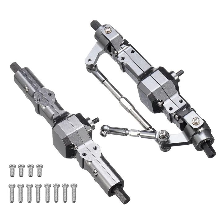 WPL Metal Front and Rear Axle Set for WPL C14 C24 C34 C44 B14 B24 1/16 ...