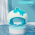Baby Soft Rubber Waterproof Shampoo Cap Children Shampoo Artifact Baby Shampoo Cap Adjustable Ear Protectors Dinosaur Pattern. 
