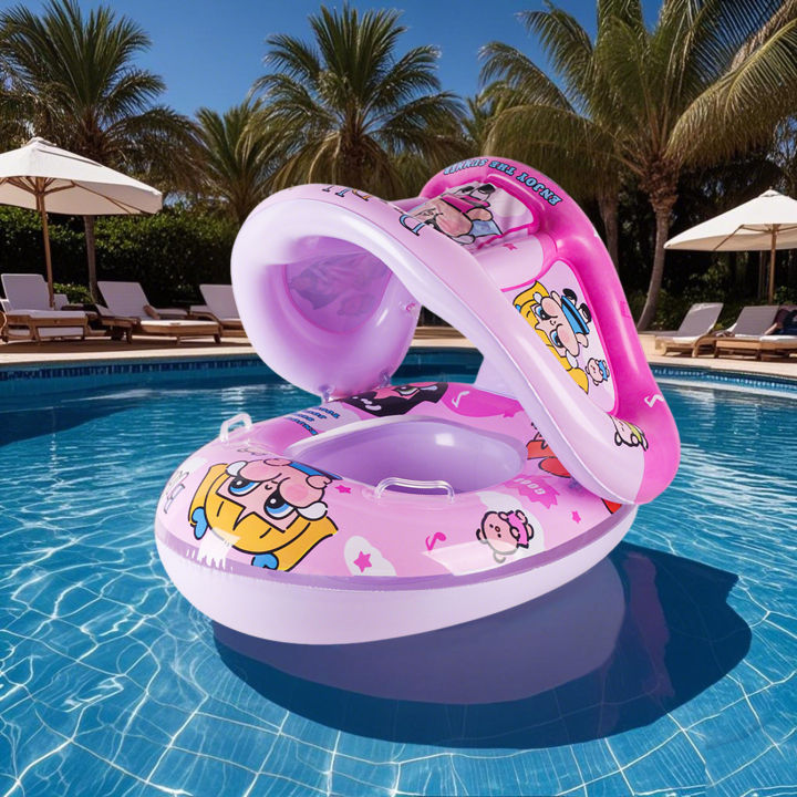 1pc%20Cute%20Canopy%20Swim%20Ring%20Summer%20pool%20floats,%20Beach%20and%20Pool%20Swim%20Aid,%20Beach%20Toys%20for%20Pool%20Party%20-%20Image%203