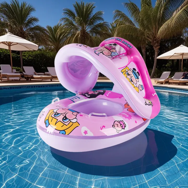 1pc%20Cute%20Canopy%20Swim%20Ring%20Summer%20pool%20floats,%20Beach%20and%20Pool%20Swim%20Aid,%20Beach%20Toys%20for%20Pool%20Party%20-%20Image%203