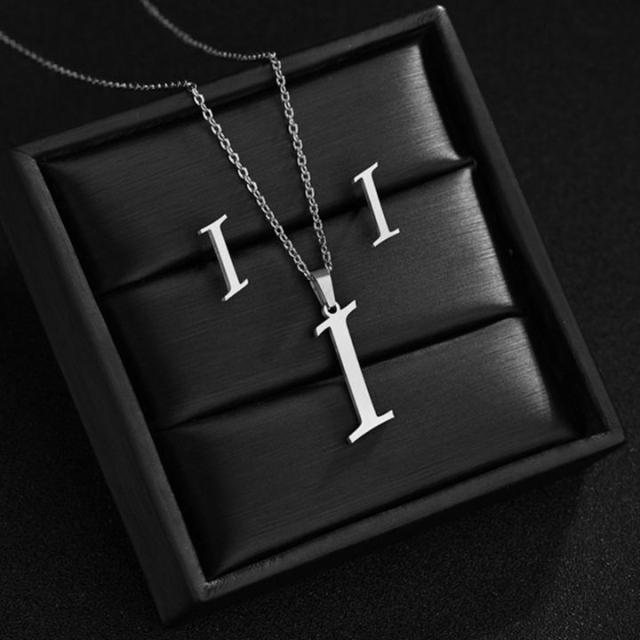 Fashion%20Stainless%20Steel%20Alphabet%20Initial%20Necklace%2026%20English%20Letter%20Earrings%20Necklace%20For%20Women%20Set%20Personalize%20Jewelry%20%20-%20Image%205
