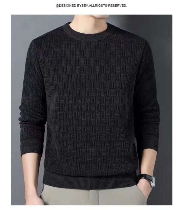 Spring%20Autumn%20100%25%20Pure%20Merino%20Wool%20Pullover%20Sweater%20Men%20O-neck%20Long-sleeve%20Cashmere%20Knitwear%20Female%20Clothing%20Grace%20-%20Image%206