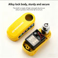 Motorcycle Bicycle Lock Alarm Protection Padlock Waterproof Brakelock with Keys Safety Anti-Theft Scooter Wheel Disc Brake Locks.