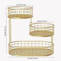 Countertop Fruit and Vegetables Basket | Multipurpose Anti Rust Metal Wire Stand for Kitchen, Dining Table and Bathroom. 
