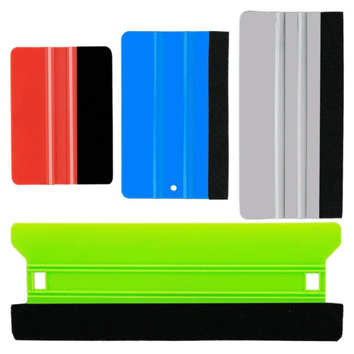 8IN/6IN/5IN/4IN Window Tint Squeegee Felt Edge Wrap Squeegee Wallpaper Tool Decal Applicator Film Bubble Removal Vinyl Scraper
