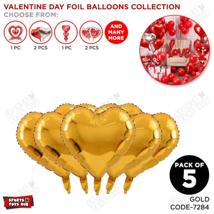 18%20Inch%20Heart%20Shape%20Foil%20Balloon%20Set%20Collection%20-%205%20Pcs%20-%20Image%203