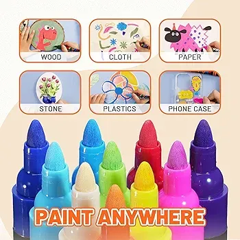 YPLUS%20Acrylic%20Paint%20Pens%20for%20Kids,%20Permanent%20Fabric%20Markers%20Waterproof,%20Acrylic%20Markers%20Painting%20for%20Rock%20Clothes%20Wood%20and%20More%20-%208%20Colours%20-%20Image%204
