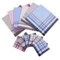 6-Pack Men's Pure Cotton Handkerchiefs, All-Cotton Yarn-Dyed Plaid Handkerchiefs, Women's Absorbent Sweat-Wiping Hand Towels, Wedding Supplies, Table Mats, Cup Mats, Premium s, Event s, Outdoor Sports. 