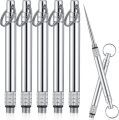 1 Pcs Portable Titanium Toothpicks Pocket Toothpick With ProtectiveHolder Reusable Toothpicks With Key Ring Pocket ToothpicksFor. 