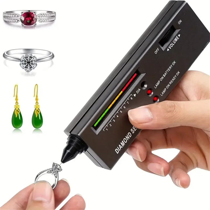 Diamond Tester Portable Gemstone Selector Tool LED Indicator Accurate ...