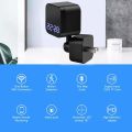 Smart Home WIFI Clock Camera CCTV Video Surveillance Two Ways AUDIO Night Vision Wireless Power Plug Direct On Camera. 