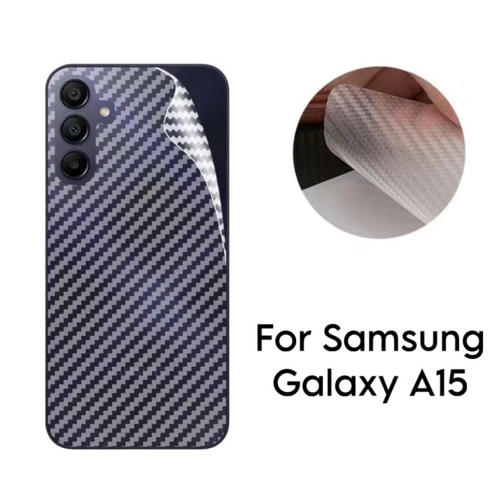Samsung Galaxy A15 5G Back Skin Sticker Protective Film Mobile Skin Carbon Fiber 3D For A15