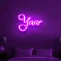 Neon shine name signboard 5 letters with adapter, neon led tube with your name. 