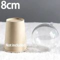10Pcs Plastic Hollow Christmas Ball DIY Transparent Balls Fillable Bauble Xmas Tree Hanging Ornaments Home Party  Decor. 