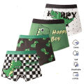 4 Pcs/Set Kids Boys Underwear Cotton Children Boxer Shorts Dinosaur Cartoon Child Panty Breathable Boys Boxers Briefs Trunks. 