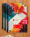 Big Size Rough Work Notebooks (3 Pcs) Ring Binding Single Line Registers With Durable & Smooth Writing Pages - Imported Notebooks. 