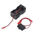 4 Cell AA Battery Container JST Plug On/Off Power Switch Battery Receiver for Traxxas 1/8 1/10 RC Nitro Power Car Crawler Truck. 