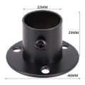 2Pcs Tube Support Closet Bar Stands Wardrobe Hanging Rail Rod Pole Socket End Support Bracket Flange Holders 19- 32mm Hardware.
