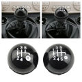 5 Speed 6 Speed Manual MT Chrome Car Gear Shift Knob For Fiat 500 2012 2013 2014 2015 2016 2017 2018 55344048.
