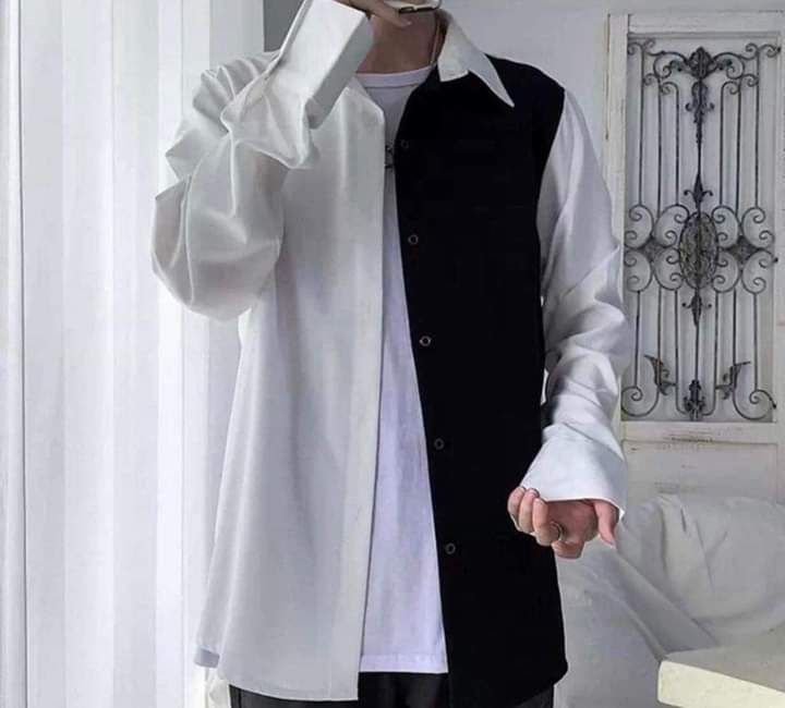 Local Made Black 2 ရောင်စပ် Shirt