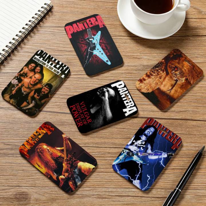 Band P-Pantera Pocket Credit ID Card Badge Tag Bus Card Holder Pass ...